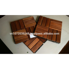 Garden Wood Floor DIY Deck Tile 12 slats High quality